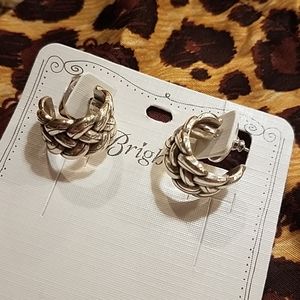 Brighton braided hoop with post earrings